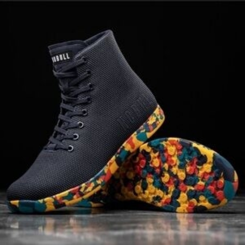 NOBULL Outwork Unisex Navy Super Fabric High Top Trainer Sneakers M/12 W/13.5.